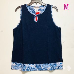 M - NWT Cathy Daniels Printed Tunic Tank